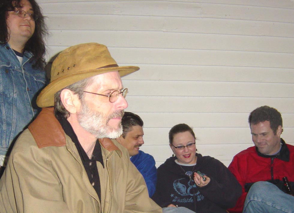 Wes, Dave (in foreground), John, Tasha, Bob
