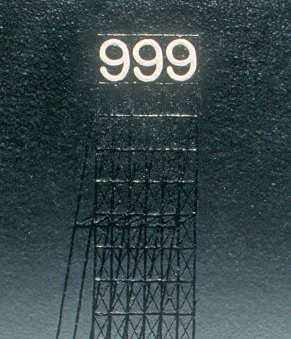 Detail of a lonely highway painting, focusing on the sign