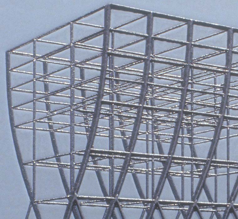 Detail of portion of steel skeleton