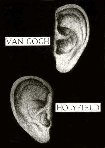 Painting of two ears-- Van Gogh's and Holyfield's