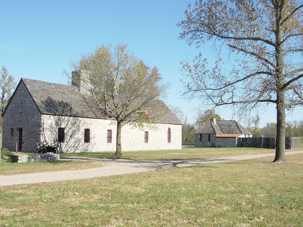 Building With Chapel (note arched window)