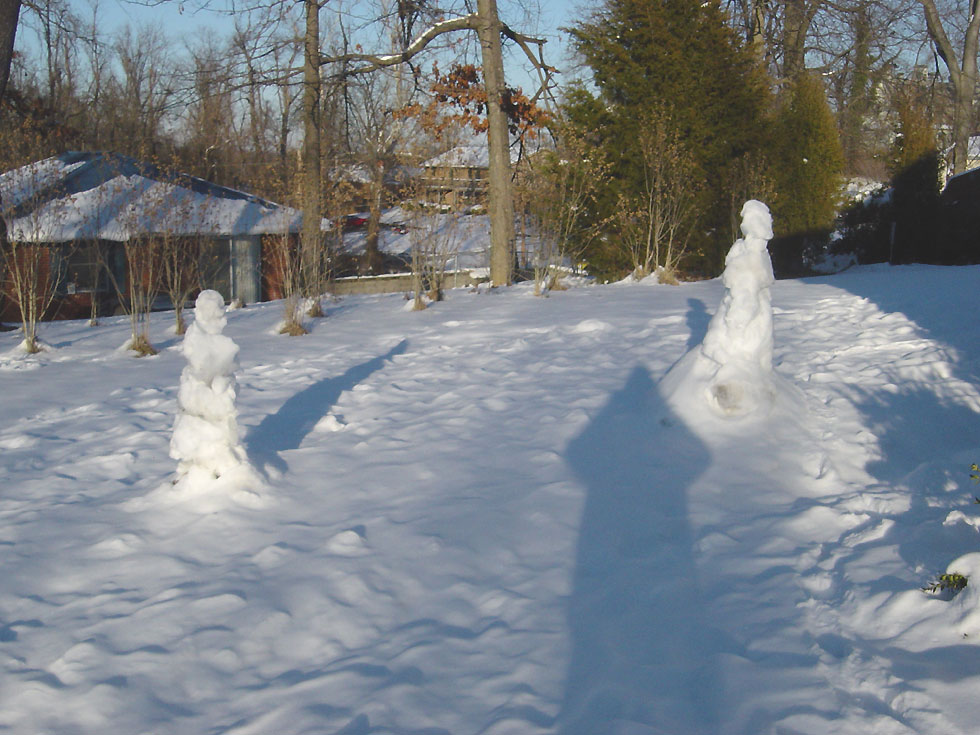 Two White Sentinels