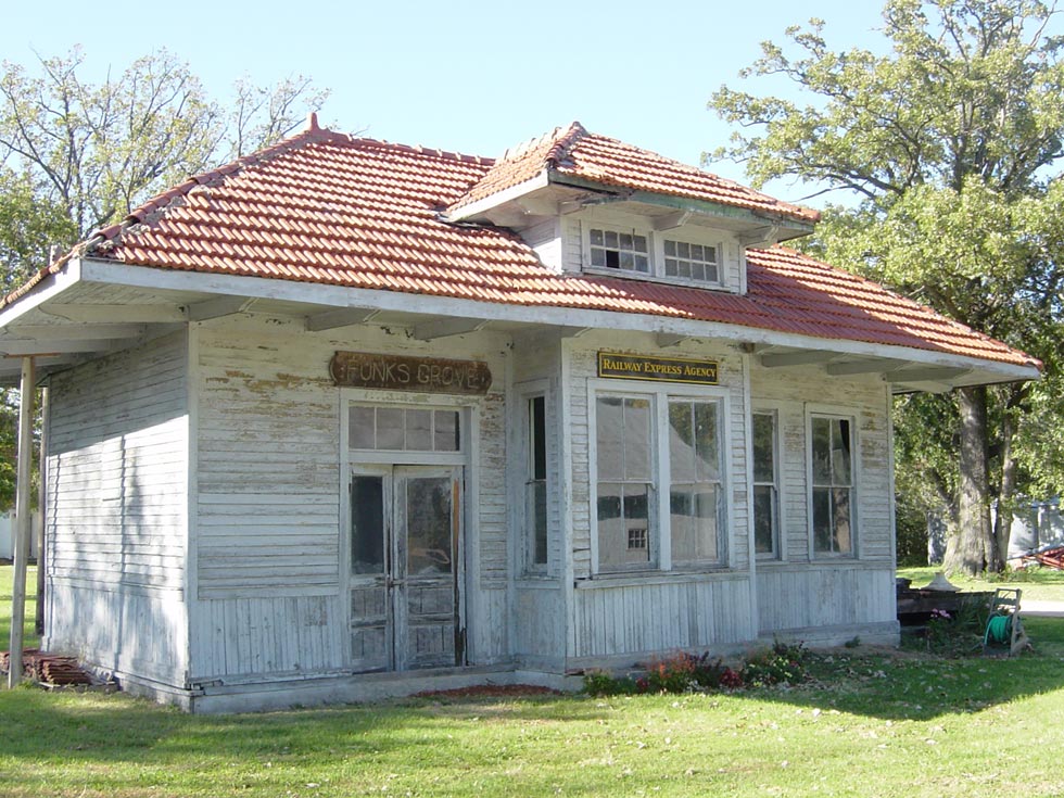 Funks Grove Railway Depot