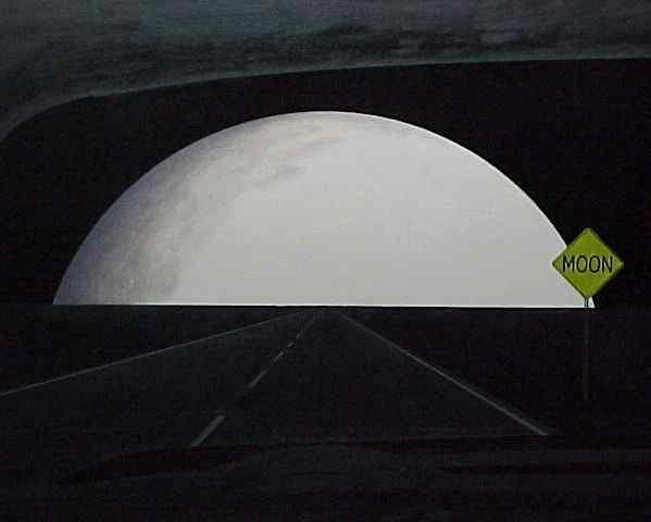 6/6/01-- Car Series, Moon (moon, 5th coat w/shading)