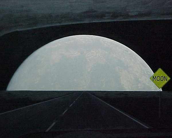 6/19/01-- Car Series, Moon (moon, added detail)