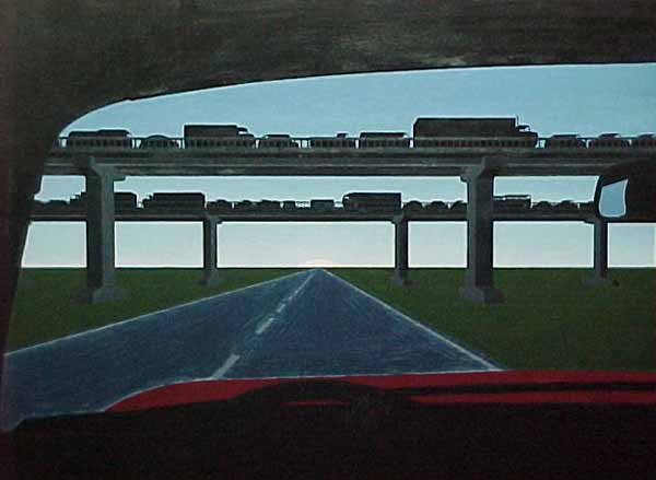 2/6/02-- Car Series, Blue Highway (finish first coats)
