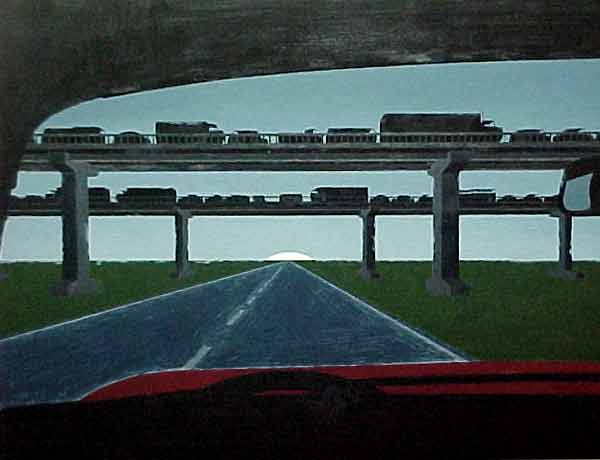 2/8/02-- Car Series, Blue Highway (second, finish sky)