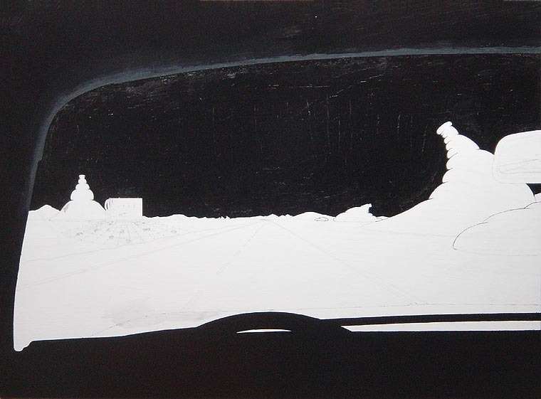 9/21/06-- Car Series, Lava Spouts (begin undercoat)