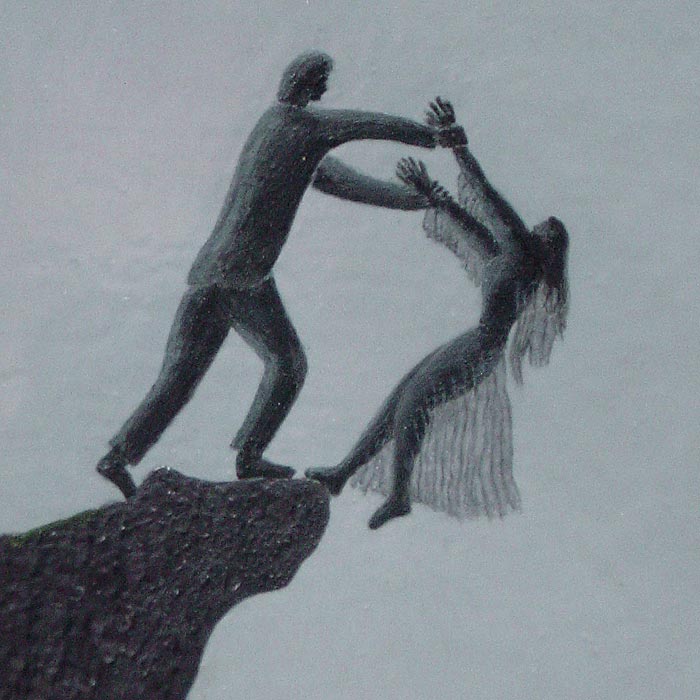 detail of man and woman