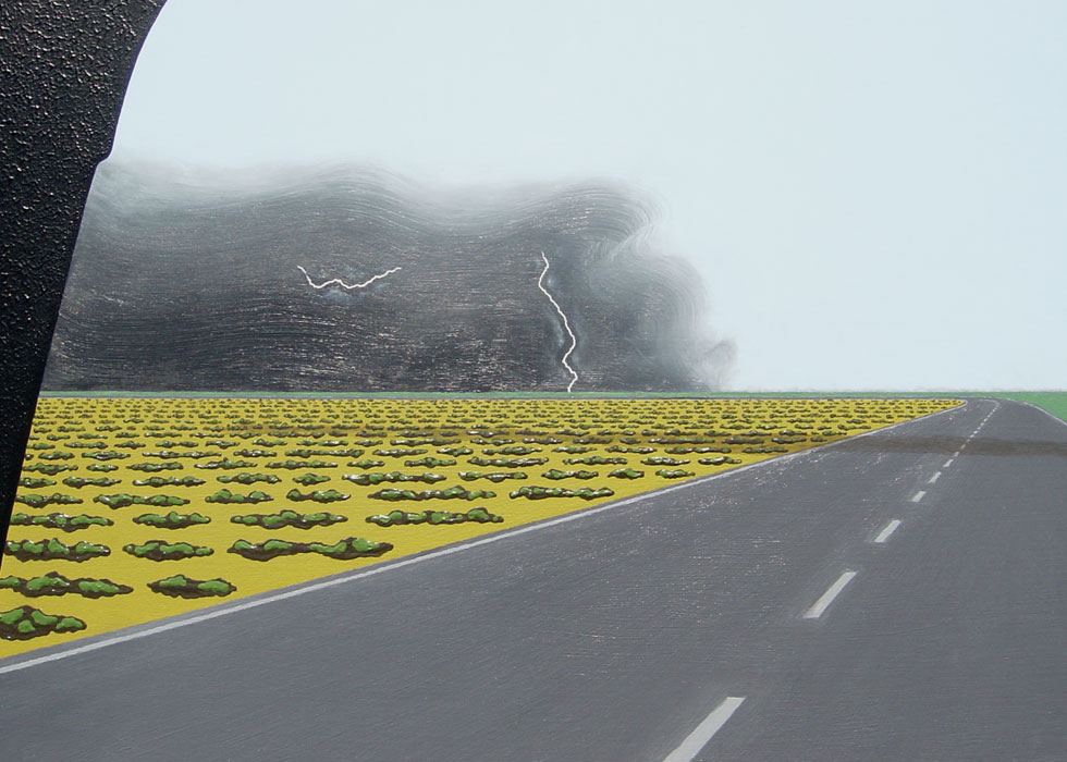 detail of desert and storm