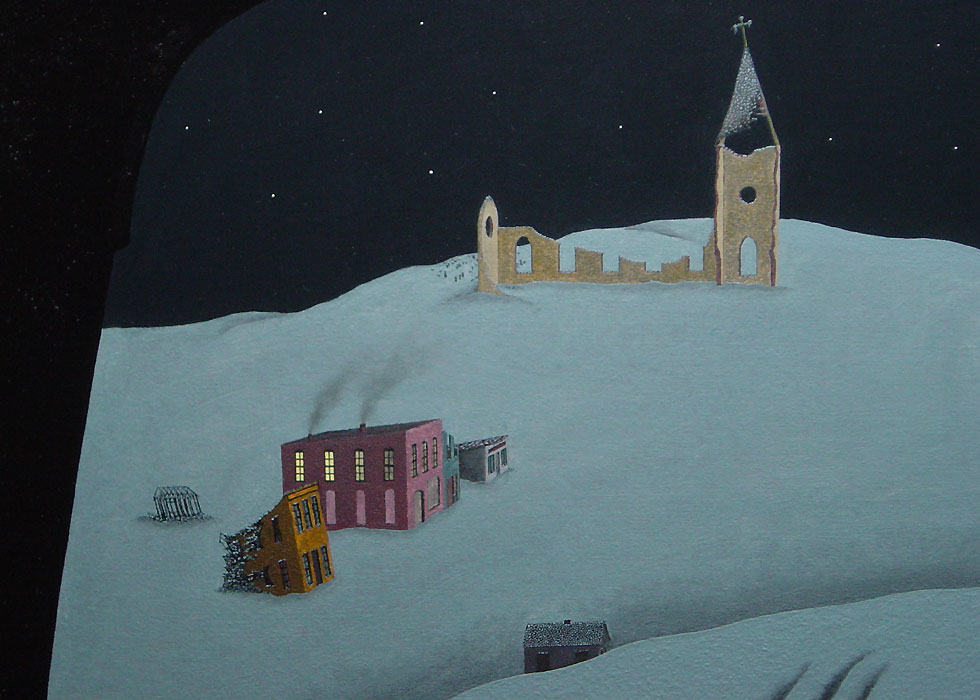 detail of left side of snowscape