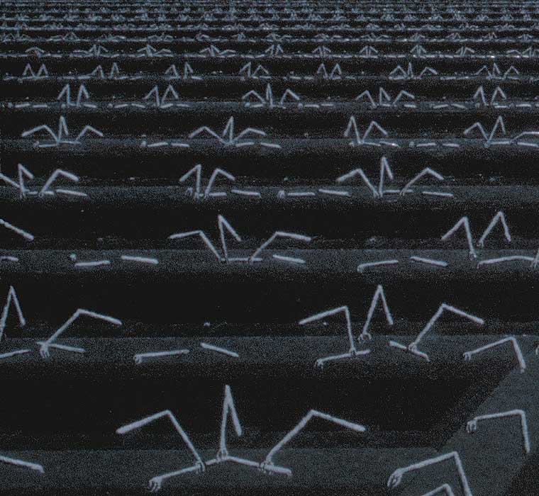 Detail of assembly lines and robots