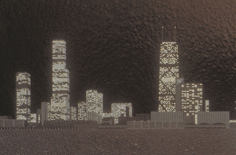 Detail of distant skyline