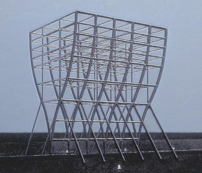 Detail of steel skeleton