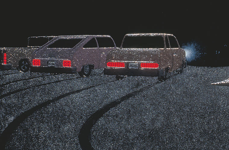 Detail of cars left