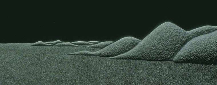 Detail of distant mountains