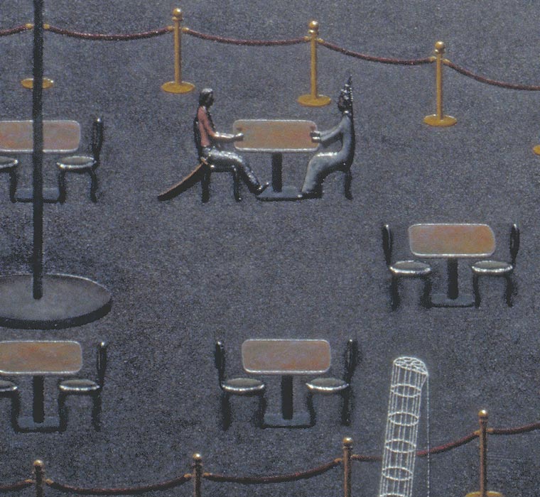 Detail of refreshment area