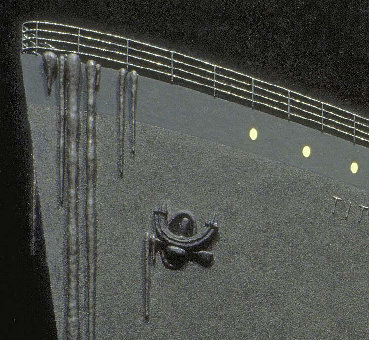 Detail of rusticles and anchor