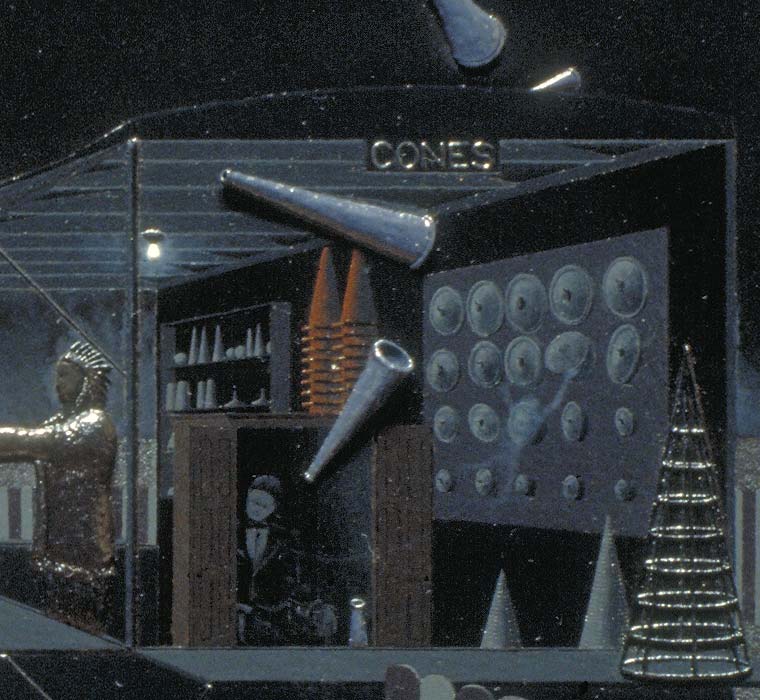 Detail of medium, ectoplasmic spirit, and cones