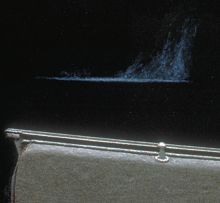 Detail of landing spot and car door