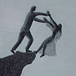 detail of man and woman