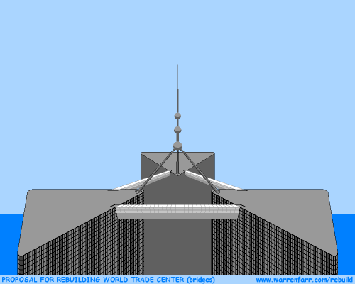 PROPOSAL FOR REBUILDING WORLD TRADE CENTER (bridges)